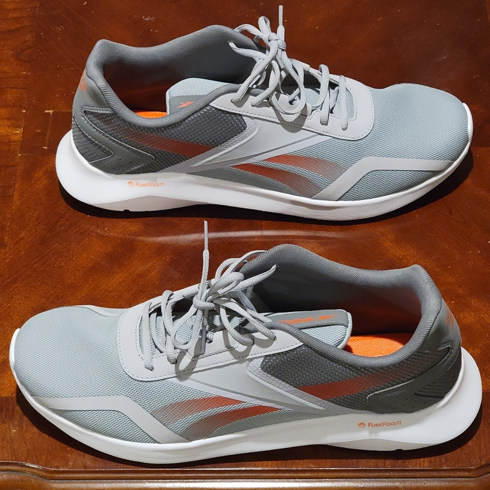 Reebok Memory Tech, 14, Silver, dark grey, and orange. - Picture 3 of 5